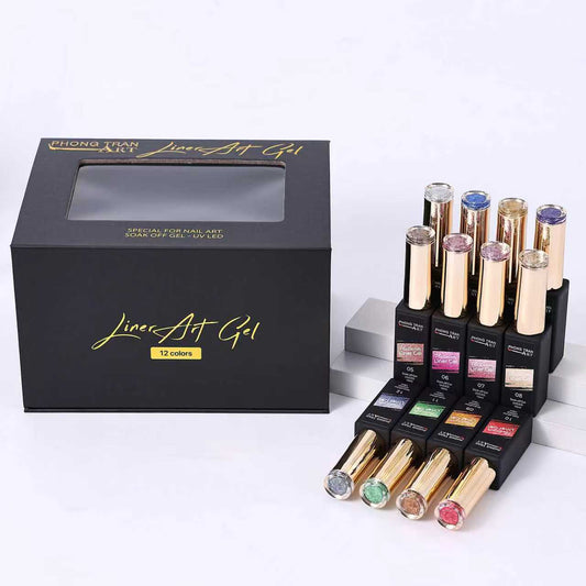 GLITTER GEL LINNER DESIGN ( SET OF 12 Kim Tuyến)