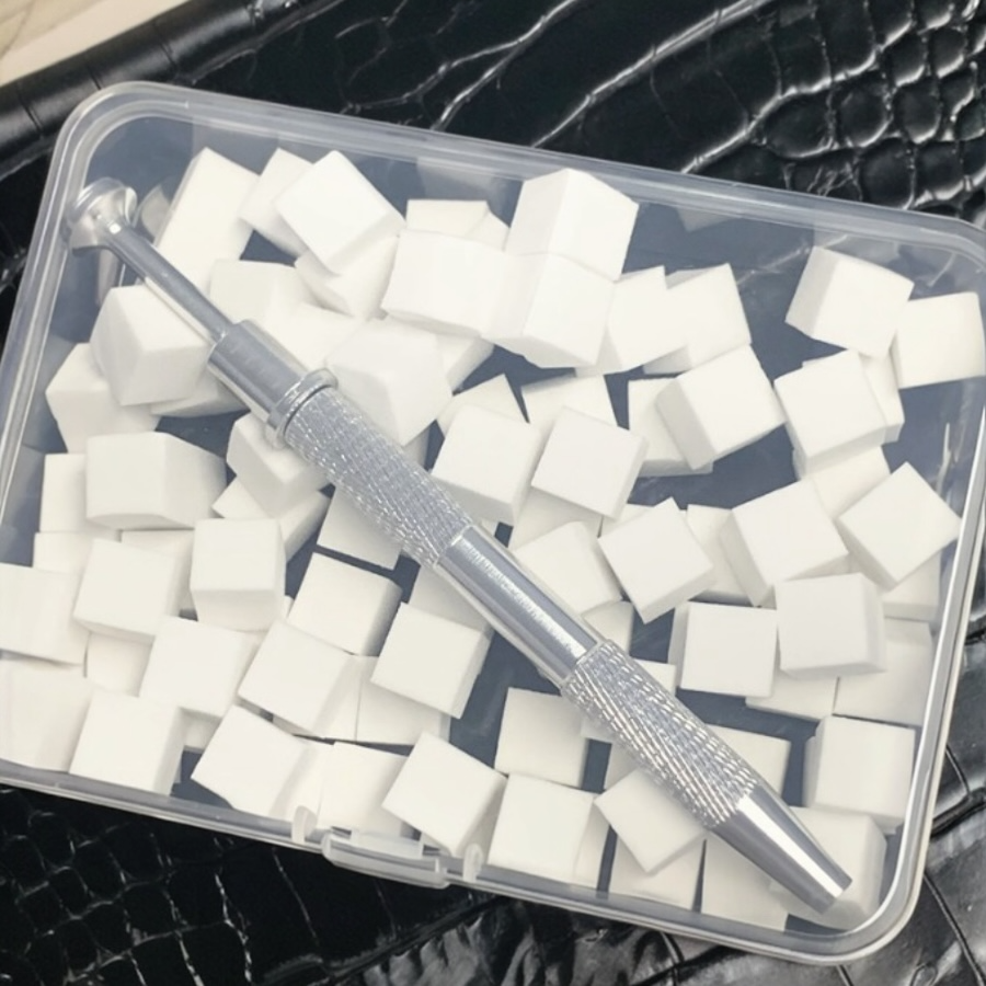 Cây Kẹp Mút Dặm Màu Ombre , Dặm màu Hoa Gel Nổi