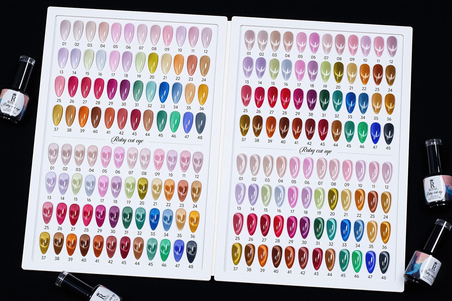 Royal Ruby Cateyes 48 colors Collection
