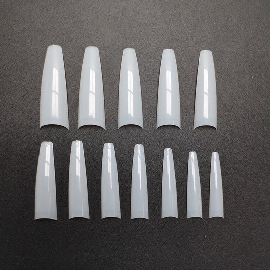 NEW COFFIN NATURAL TIP ( BOX OF 600 Pcs)