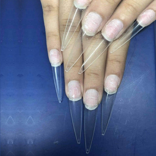 Clear Stiletto Tips (Pack of 600 pcs)