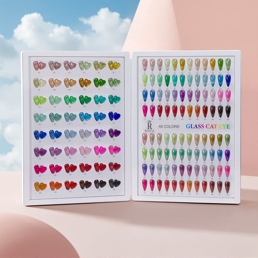 3 in 1 Royal Glass Cateyes 48 colors Collection