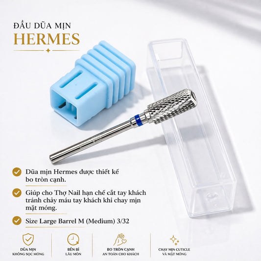 Dũa Mịn Hermes Large Barrel M (Medium) 3/32