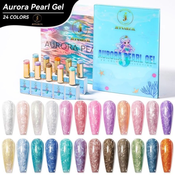 High Reflective Pearl Gel Collection of 24 colors