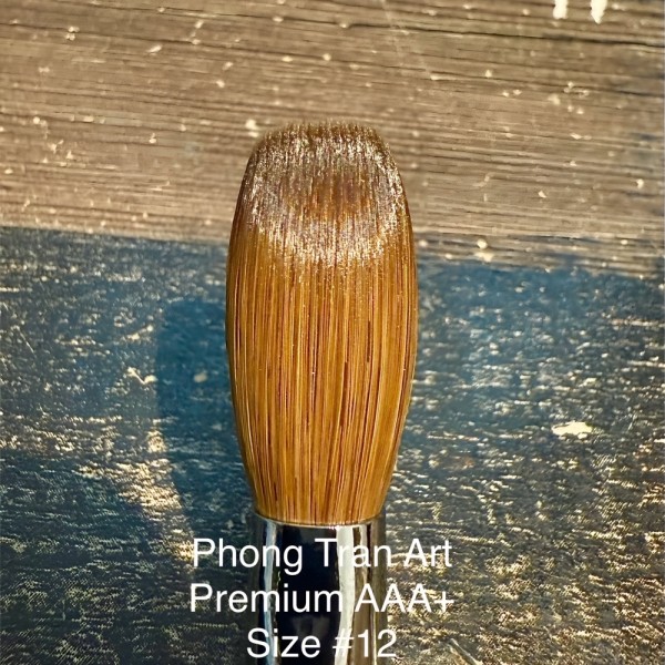 PHONG TRAN ART PREMIUM BRUSH AAA+ 100% KOLINSKY (SIZE 12)