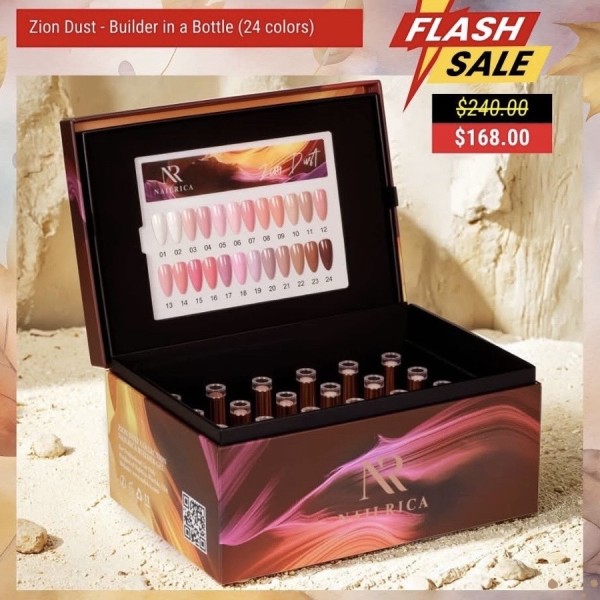 NAILRICA Builder Gel in Botle (BIAB) Zion Collection of 24 Colors