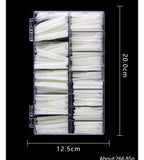 XXL No-C Curve Coffin Natural Tips (Box of 420 tips)