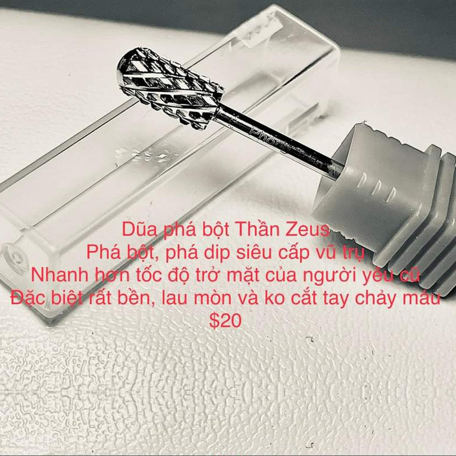 Drill Bit (Đầu dũa) Phá Bột Zeus