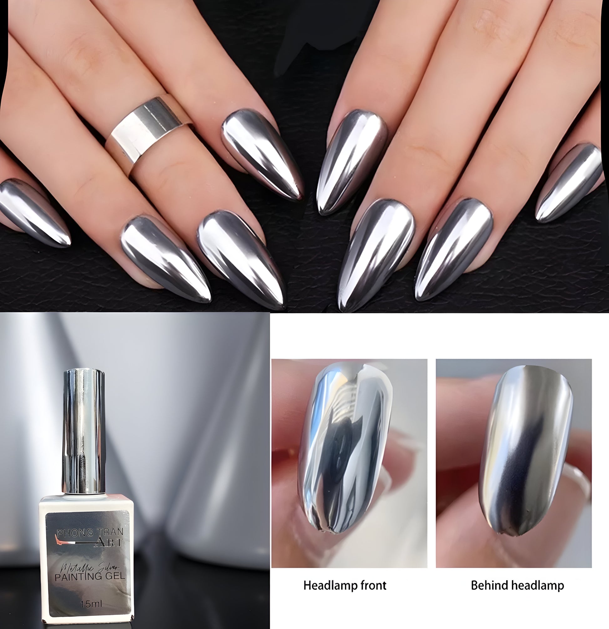 Metalic Silver Gel (Gel Chrome Silver)