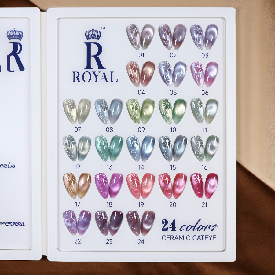 Royal Ceramic Blossom Cateyes 24 Colors Collection