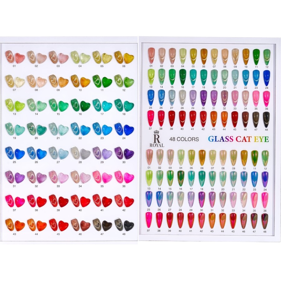 3 in 1 Royal Glass Cateyes 48 colors Collection