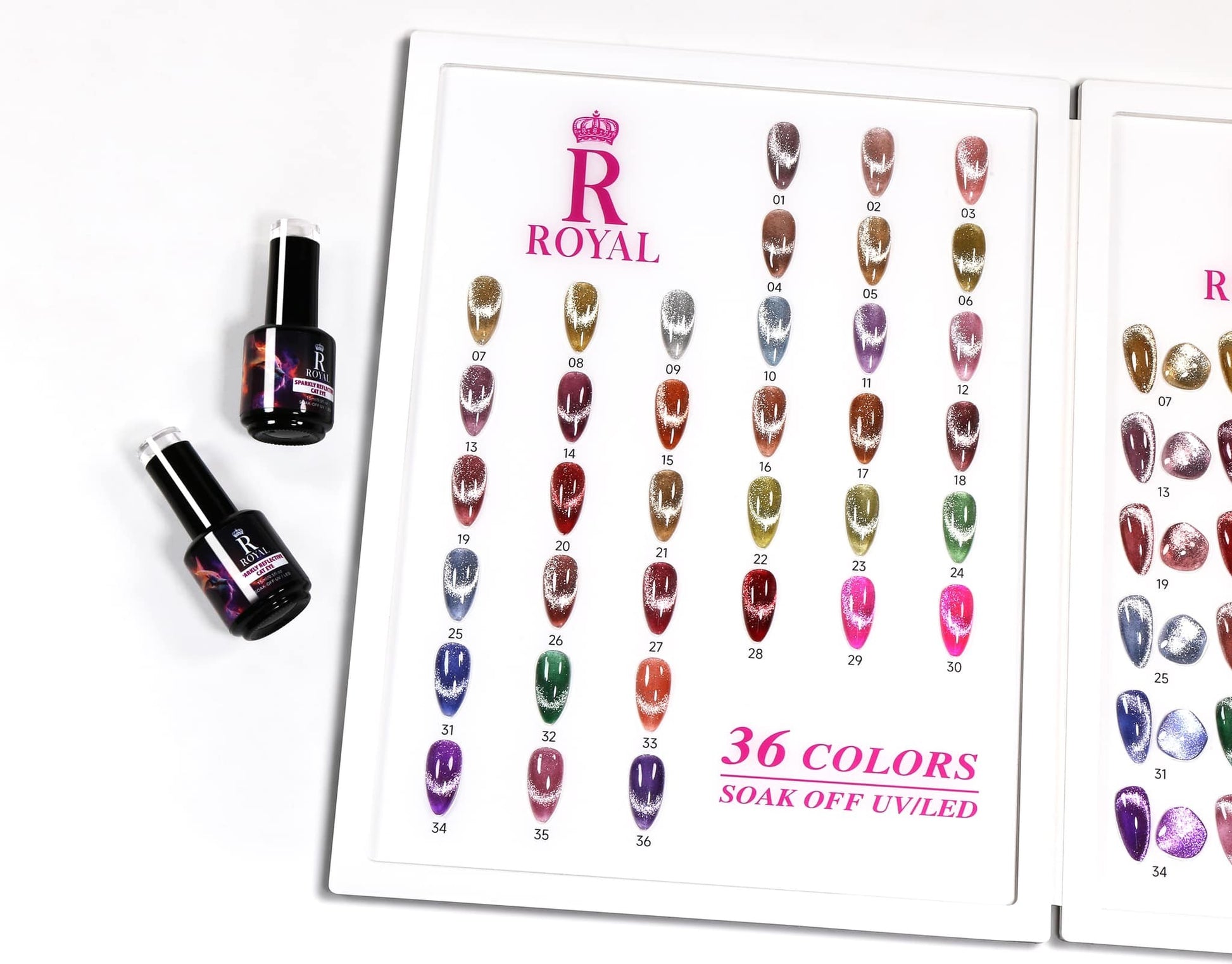 Royal SPARKLY REFLECTIVE Cateyes 36 Colors Collection