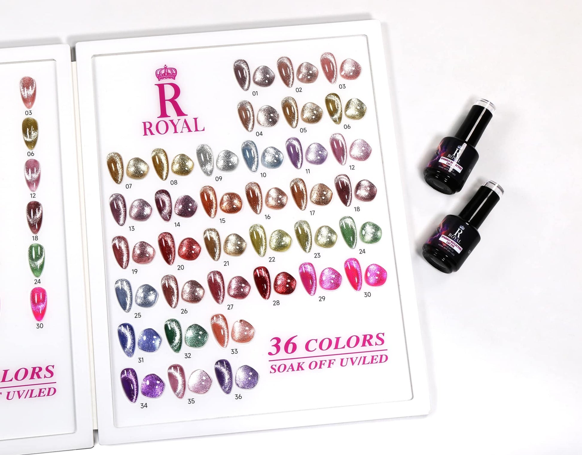 Royal SPARKLY REFLECTIVE Cateyes 36 Colors Collection