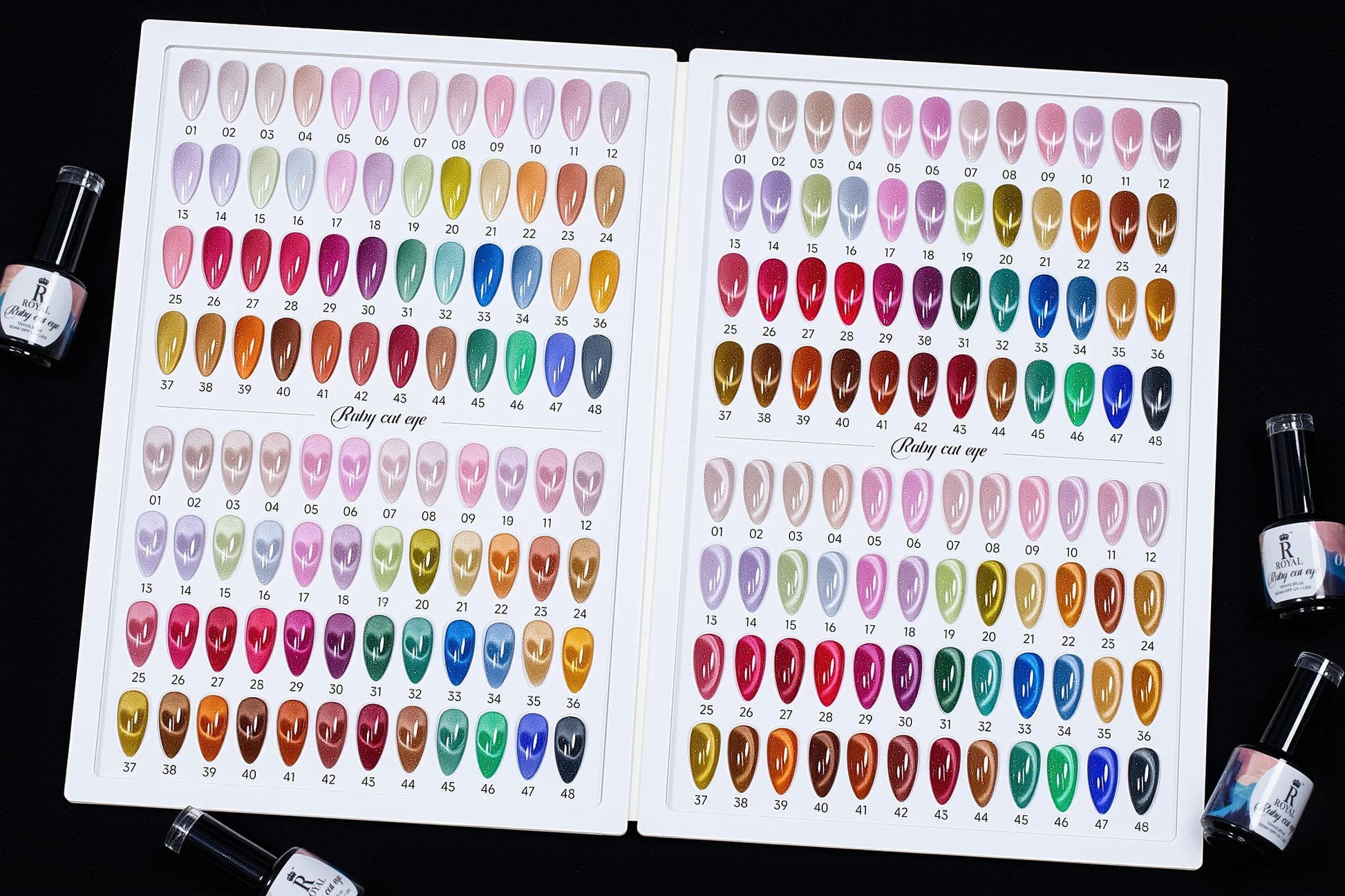 Royal Ruby Cateyes 48 colors Collection