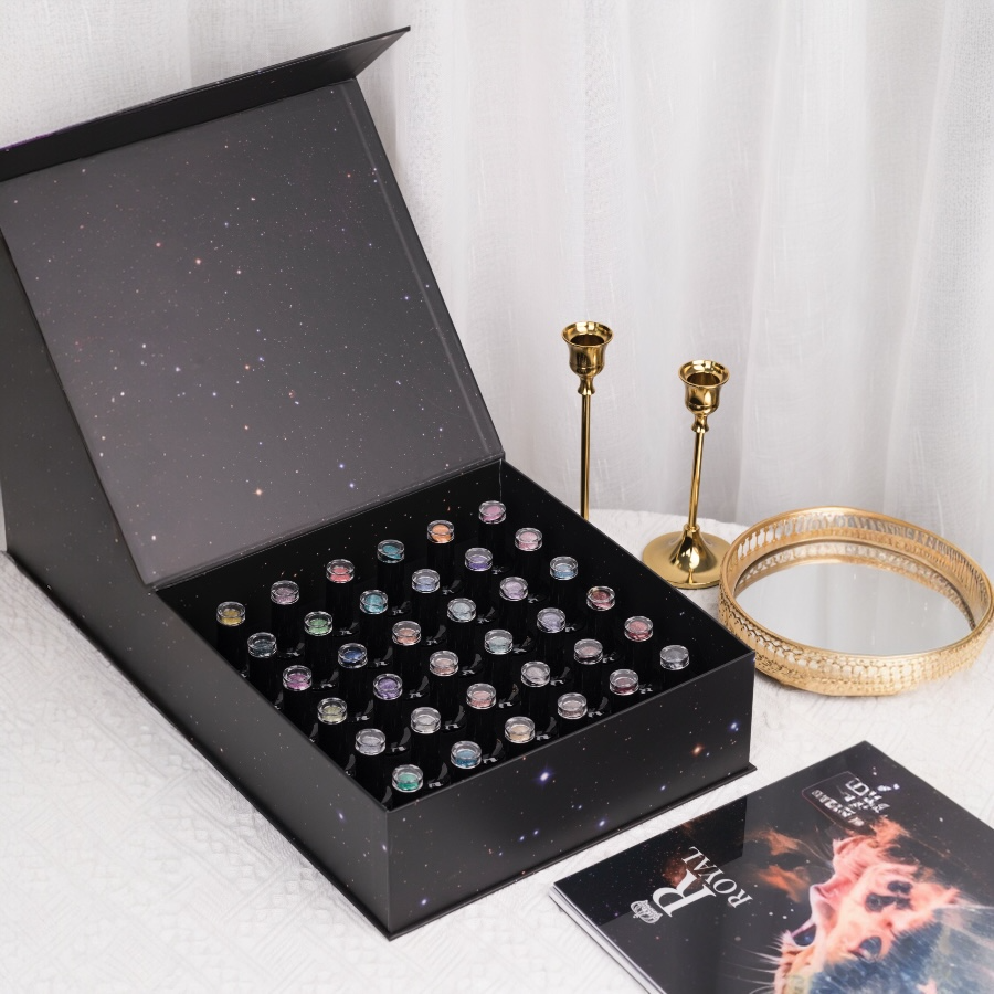 Royal SPARKLY REFLECTIVE Cateyes 36 Colors Collection