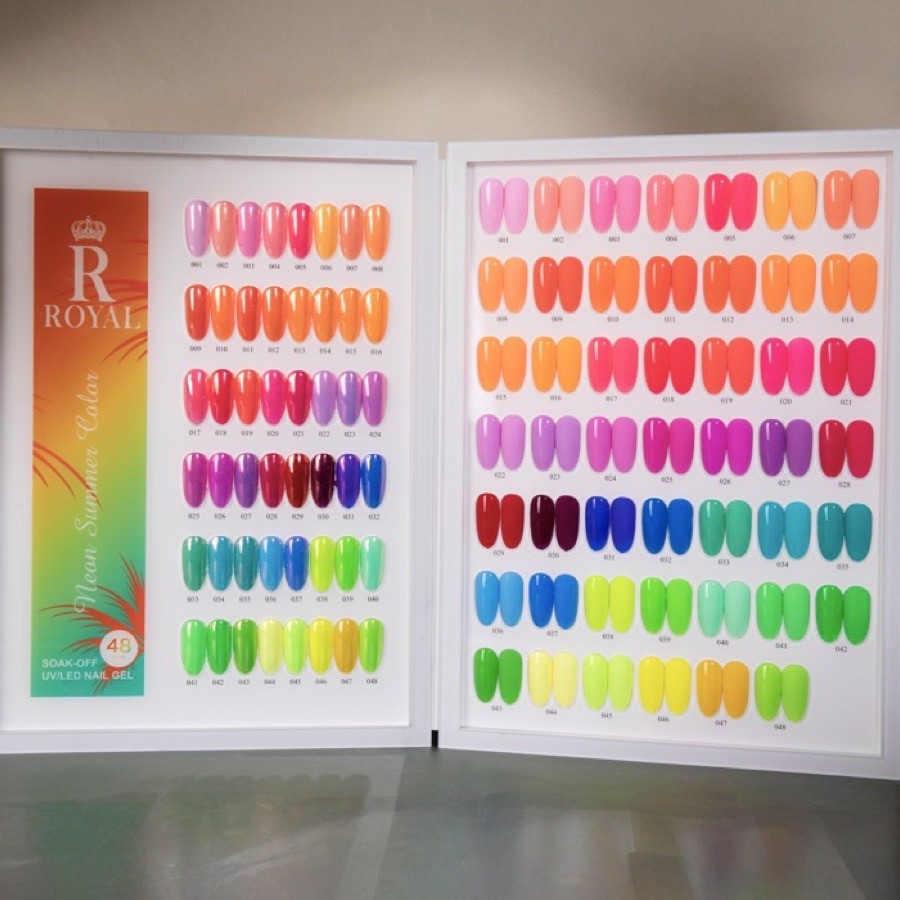 Royal Neon Summer 48 Gel colors Collection