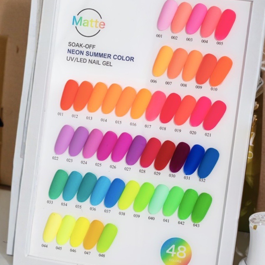 Royal Neon Summer 48 Gel colors Collection
