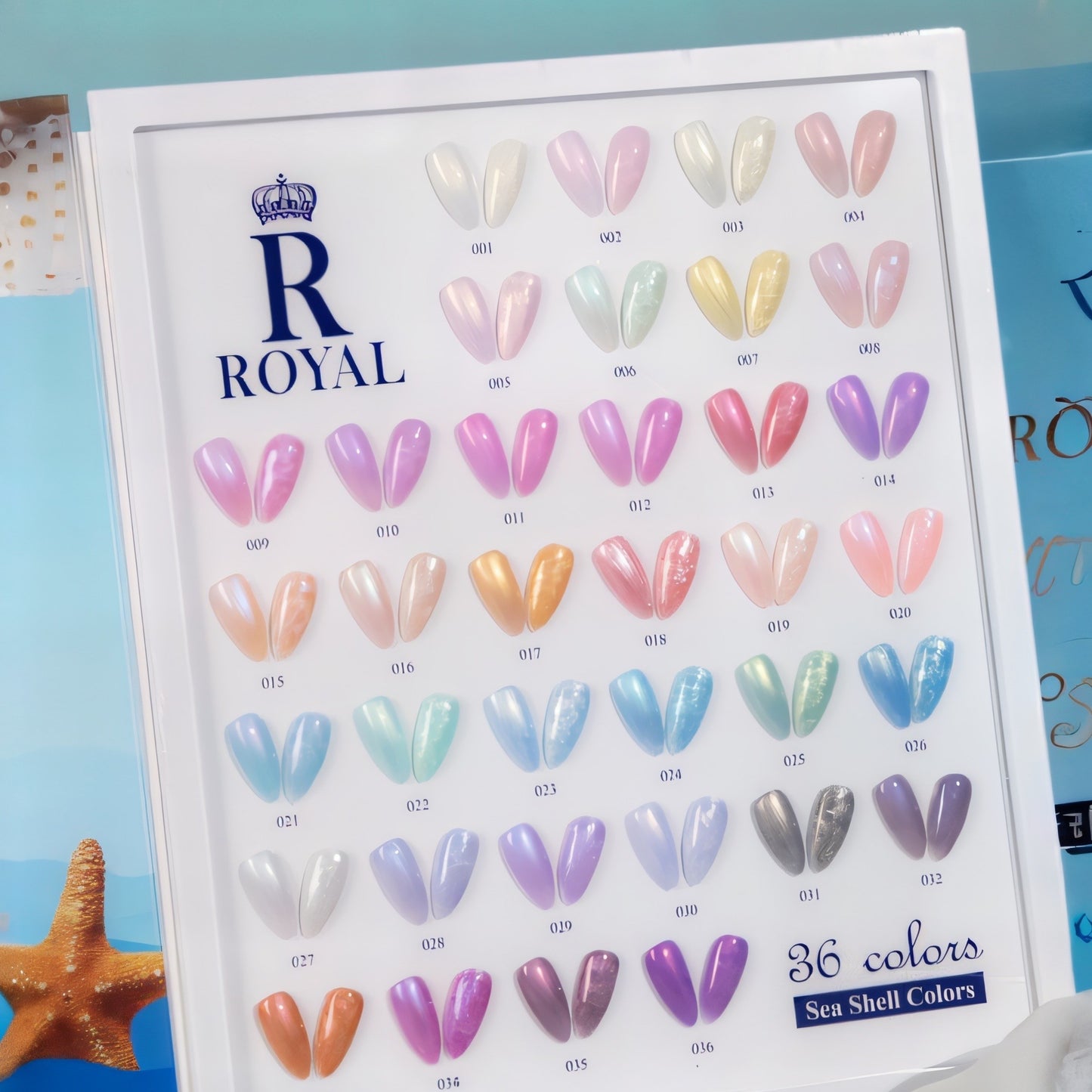 Royal "Sea Shell" 36 Colors Gel Collection