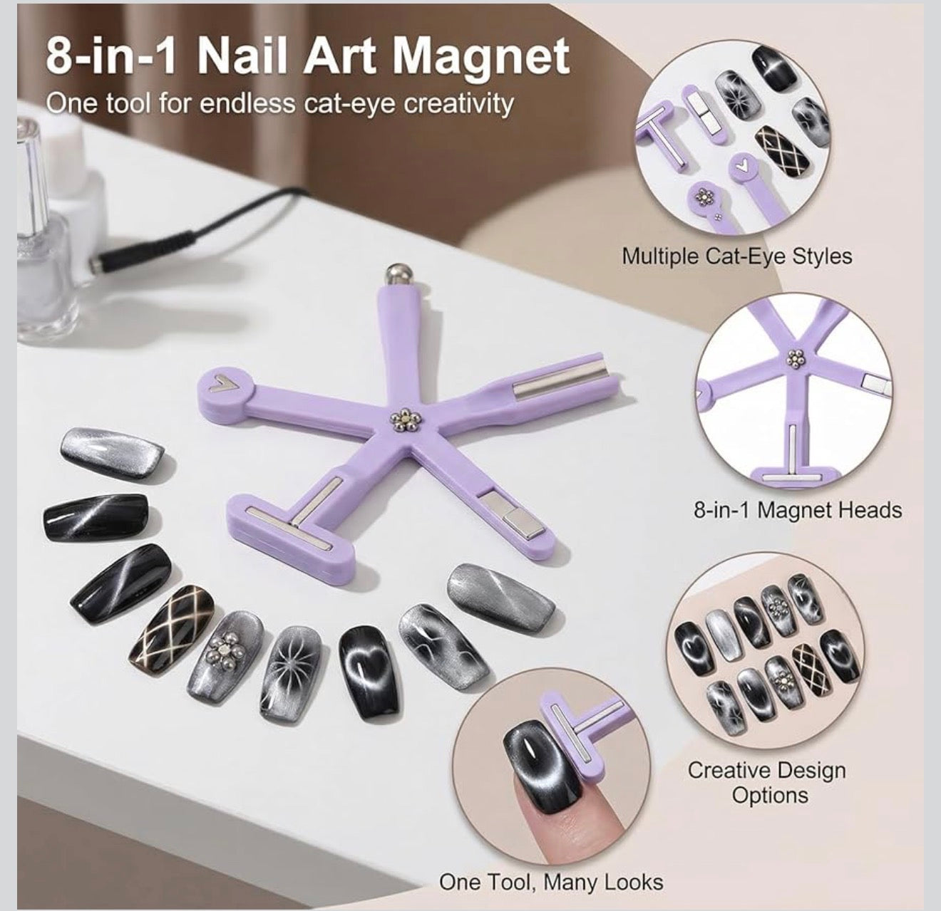 Nam Châm Cat Eyes 8 in 1 Loại Mới (New)