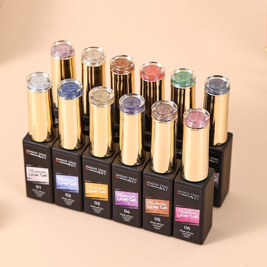 GLITTER GEL LINNER DESIGN ( SET OF 12 Kim Tuyến)