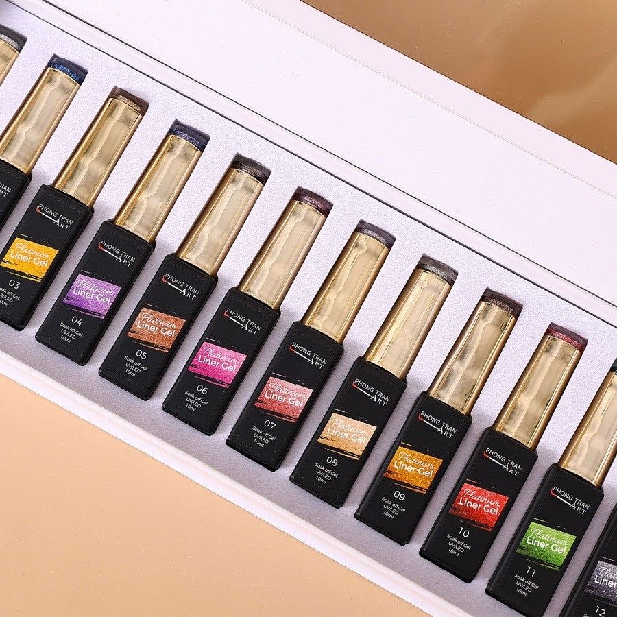 GLITTER GEL LINNER DESIGN ( SET OF 12 Kim Tuyến)