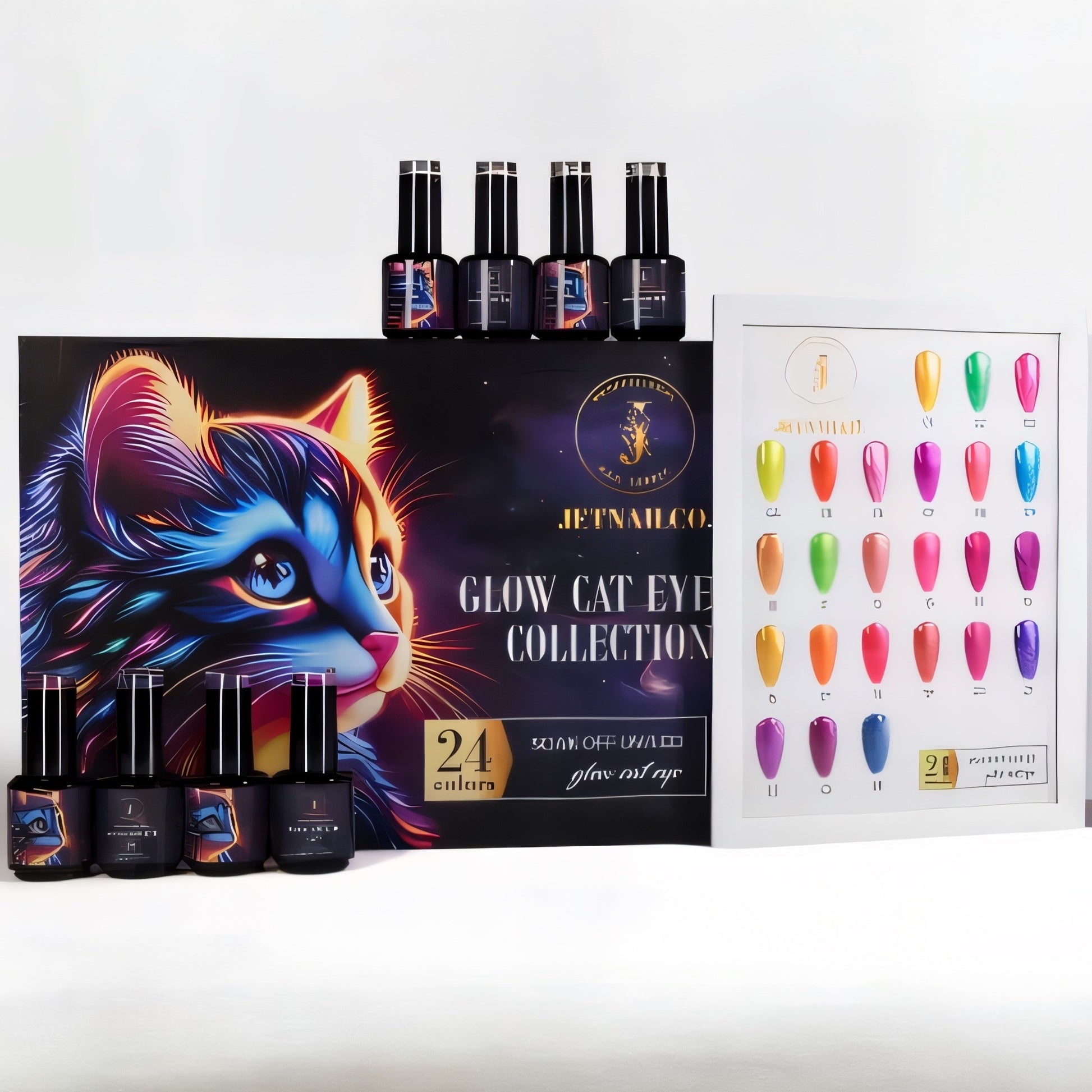 Glow In The Dark Strong Reflective Cat Eye Collection (Set Of 24 Colors)