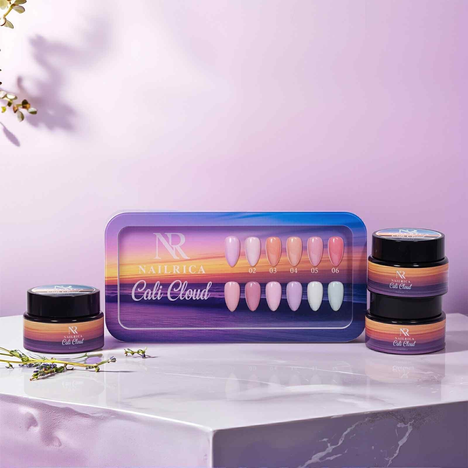 NAILRICA Builder Gel "Cali Cloud" Collection of 12 Colors