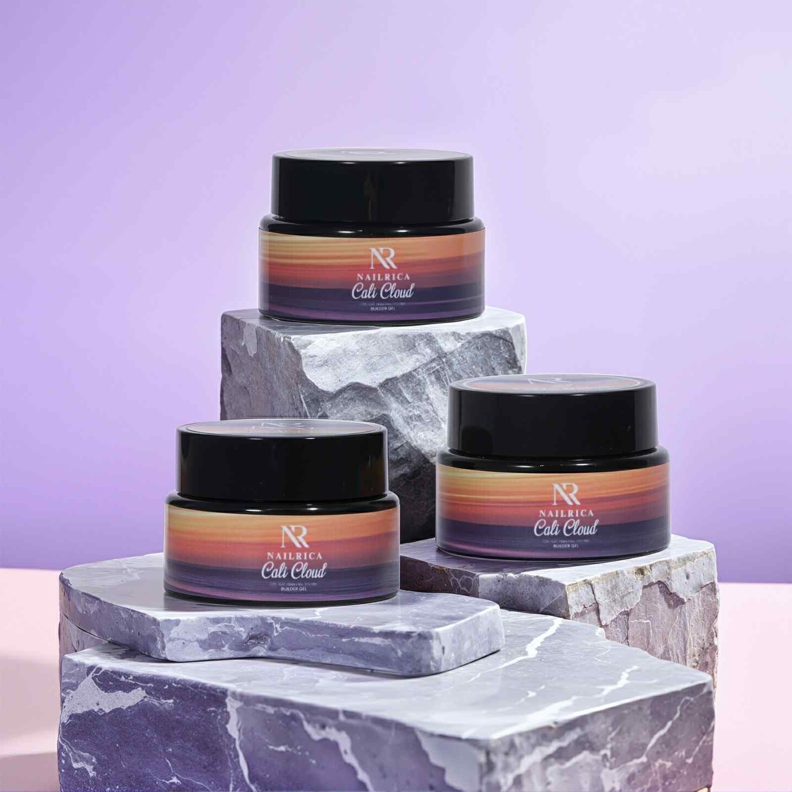 NAILRICA Builder Gel "Cali Cloud" Collection of 12 Colors