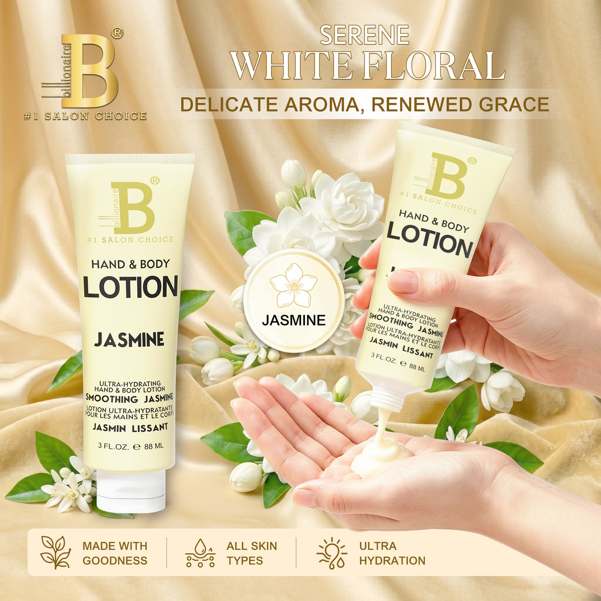 Lotion Holiday Gift tặng Khách Billionaire Tuýp 3oz (5 tặng 1)