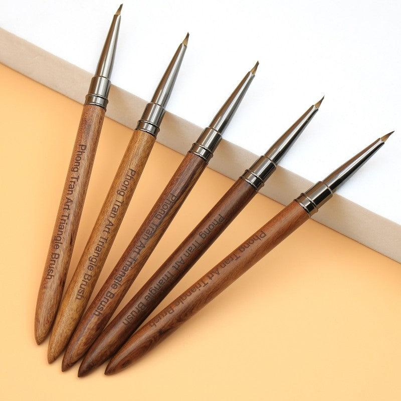Triangle Brush (Cọ Vẽ Tam Giác Cán Gỗ)