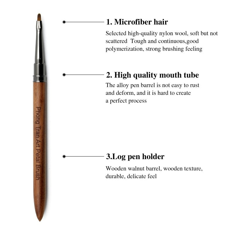 Petal Brush (Cọ Hoa Cúc Cán Gỗ)