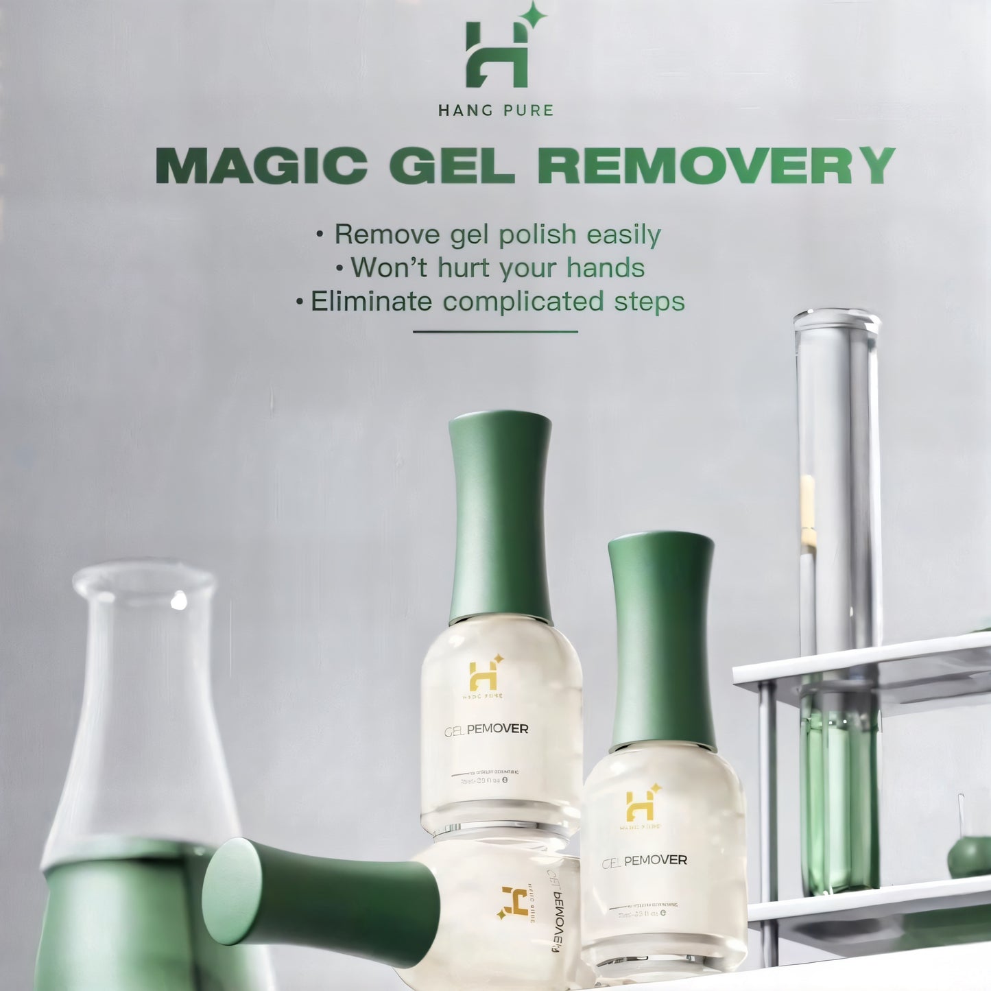 Hang's Gel, Acrylic, Gel X Remover (Tháo Gel,Tháo Bột , Gel X No-Burn)