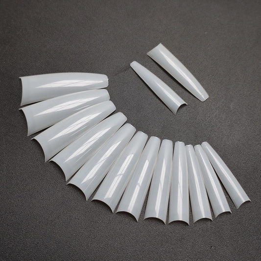 NEW COFFIN NATURAL TIP ( BOX OF 600 Pcs)