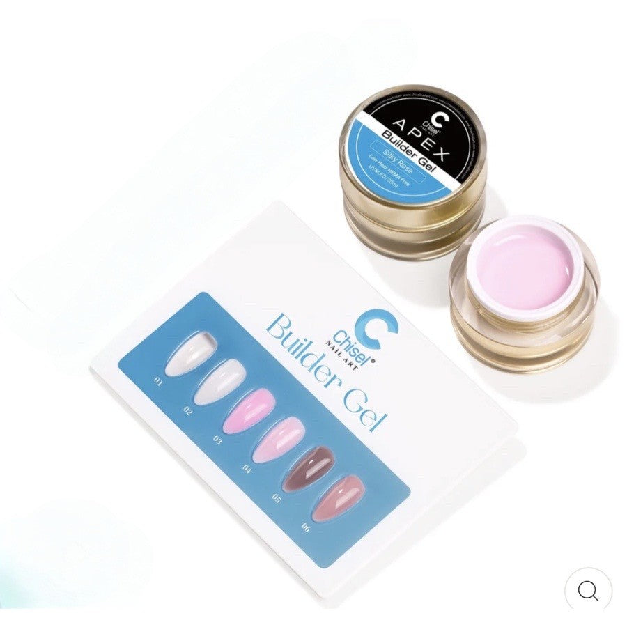 Chisel Builder Gel Collection of 6 colors