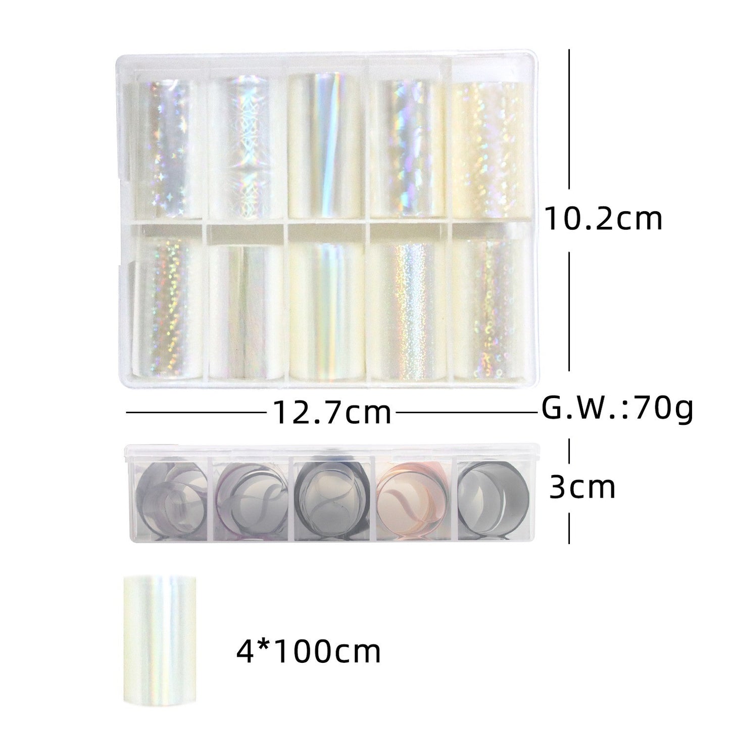 Foil Tranfer Khổng Tước 7 Màu Loại Mới (New)