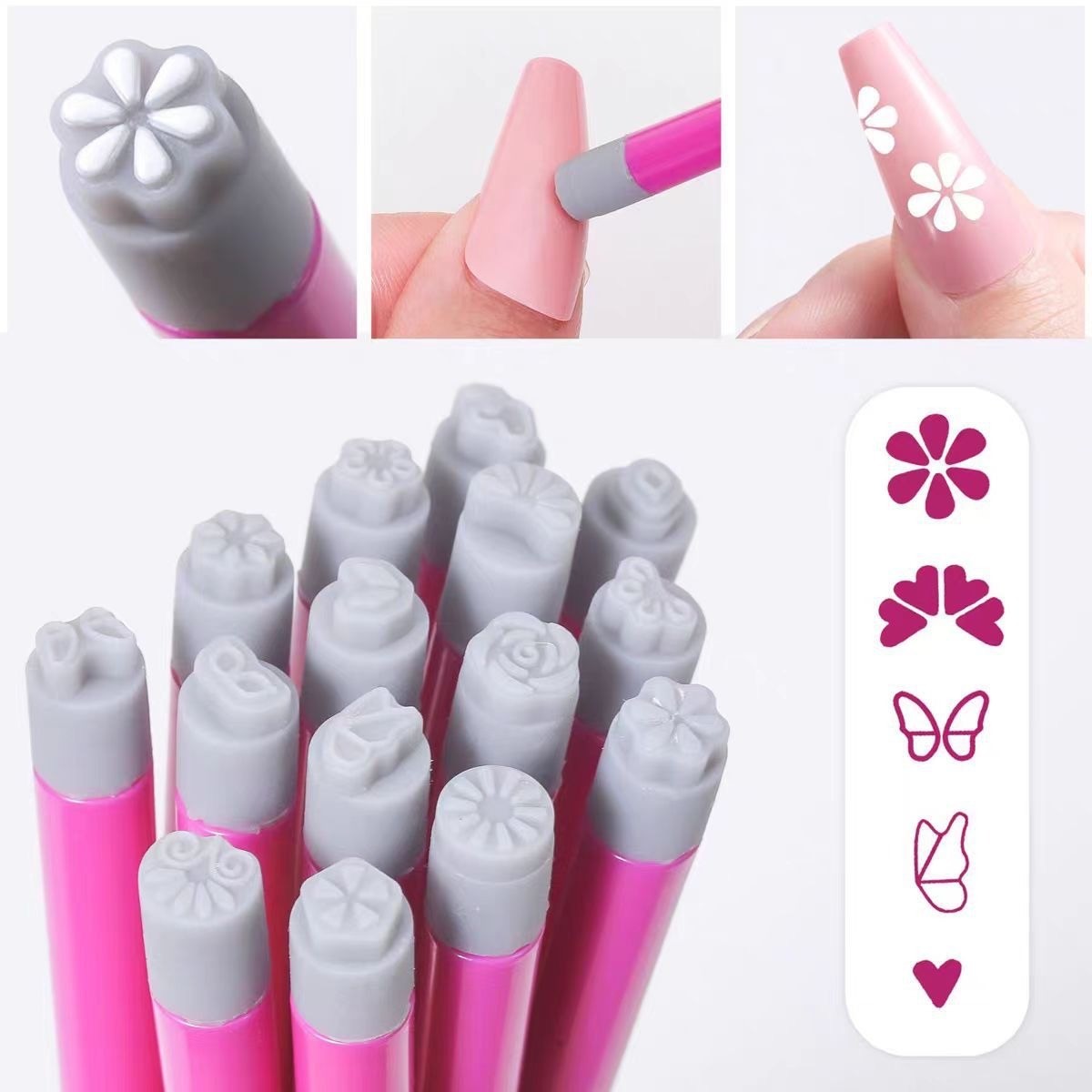 Stamp Stick Design Tool Set of 10pc