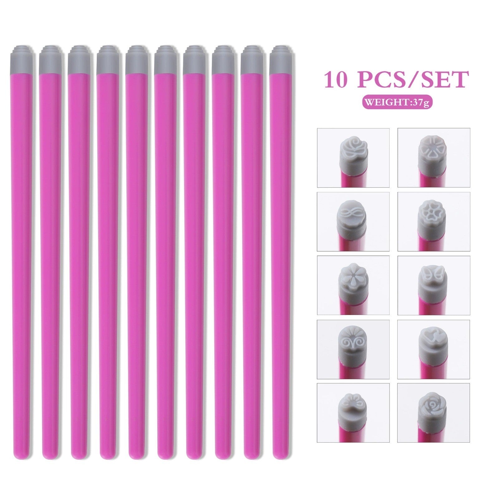 Stamp Stick Design Tool Set of 10pc