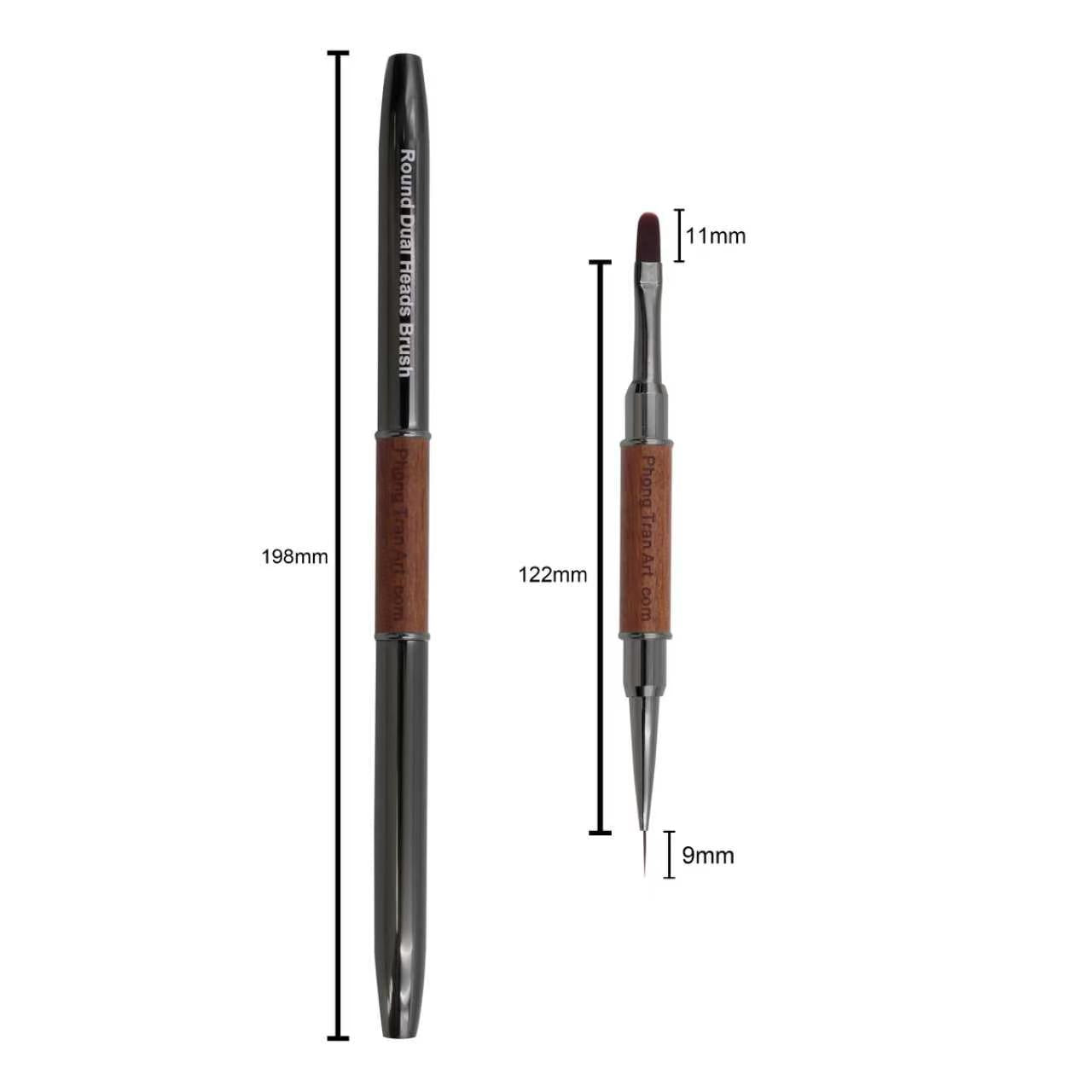 Builder Gel Brush (ROUND Dual Heads)