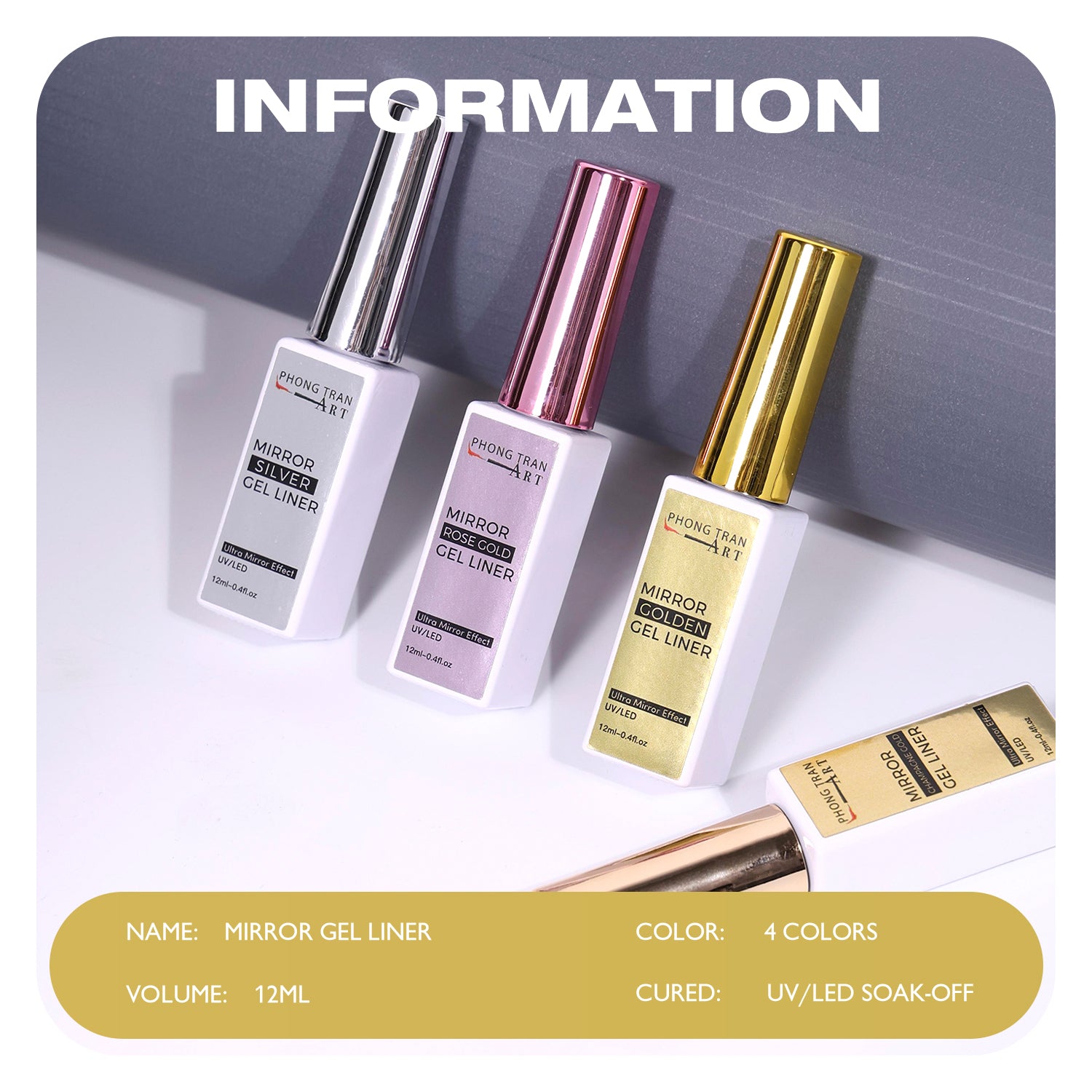 High Quality Metalic Chrome Liner
