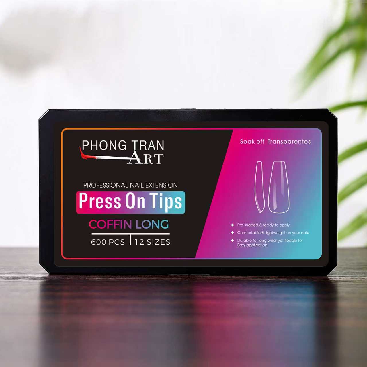 Coffin Long Press-On Gel-X Tips