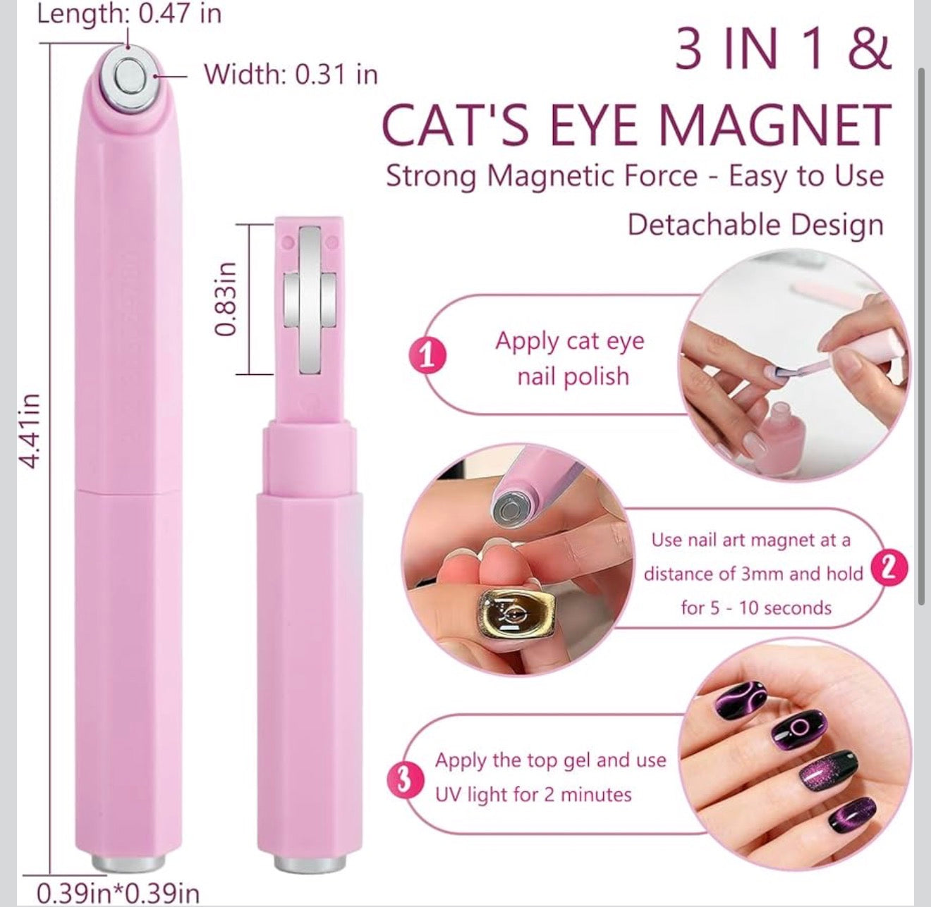 Nam Châm Cat Eye 3 in 1 (New)