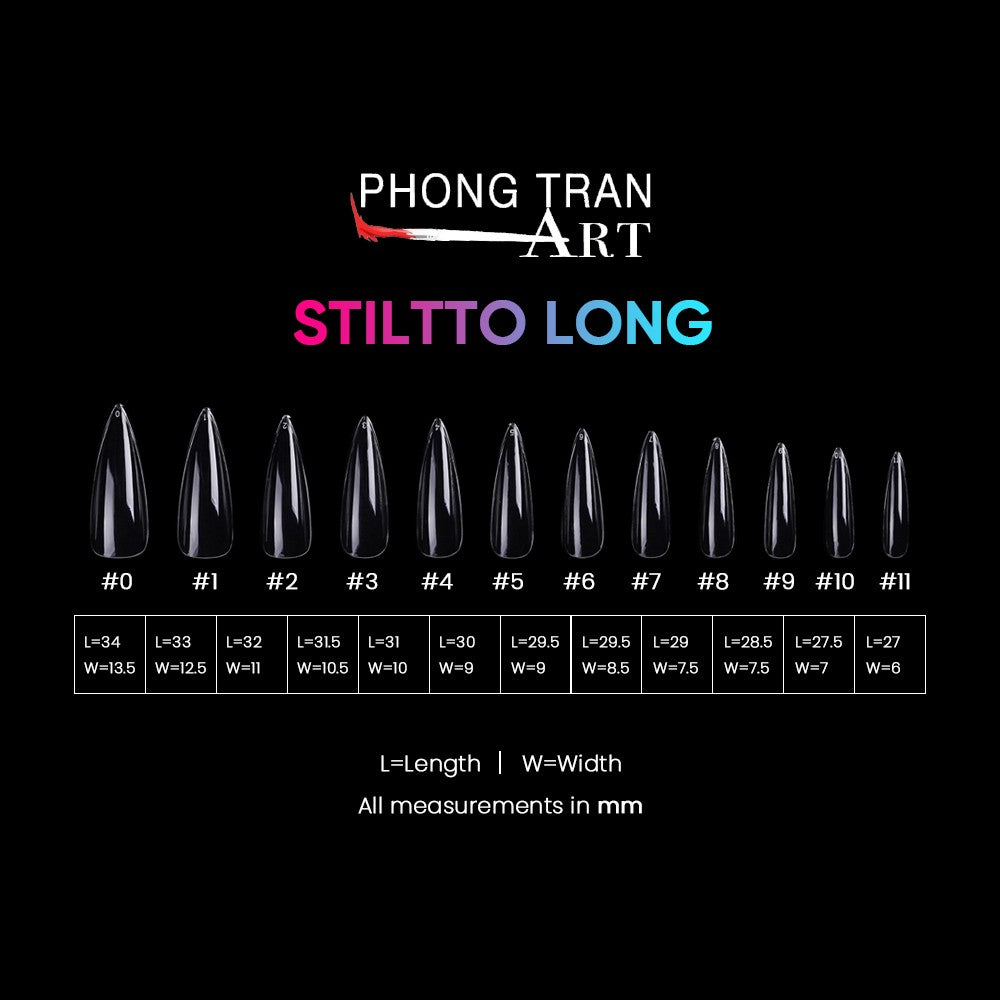 Stiletto Long Press-On Gel X Tips