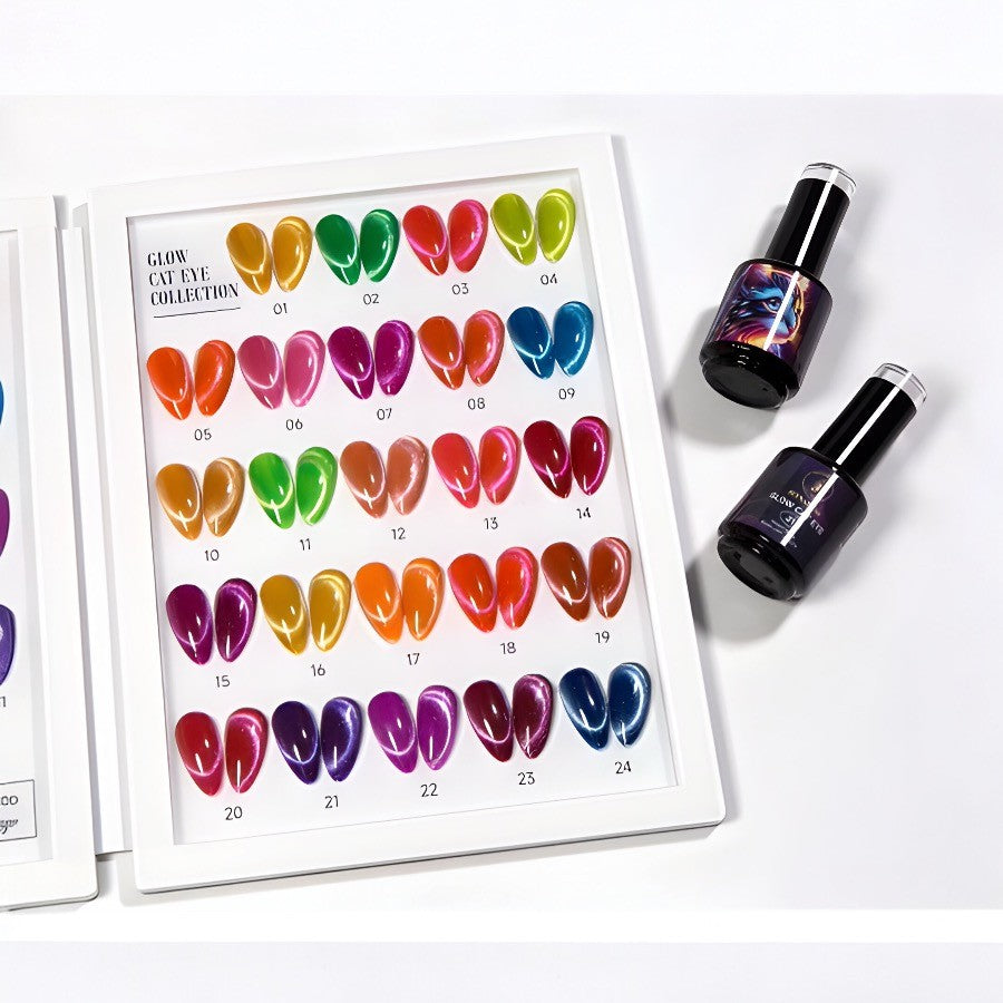 Glow In The Dark Strong Reflective Cat Eye Collection (Set Of 24 Colors)