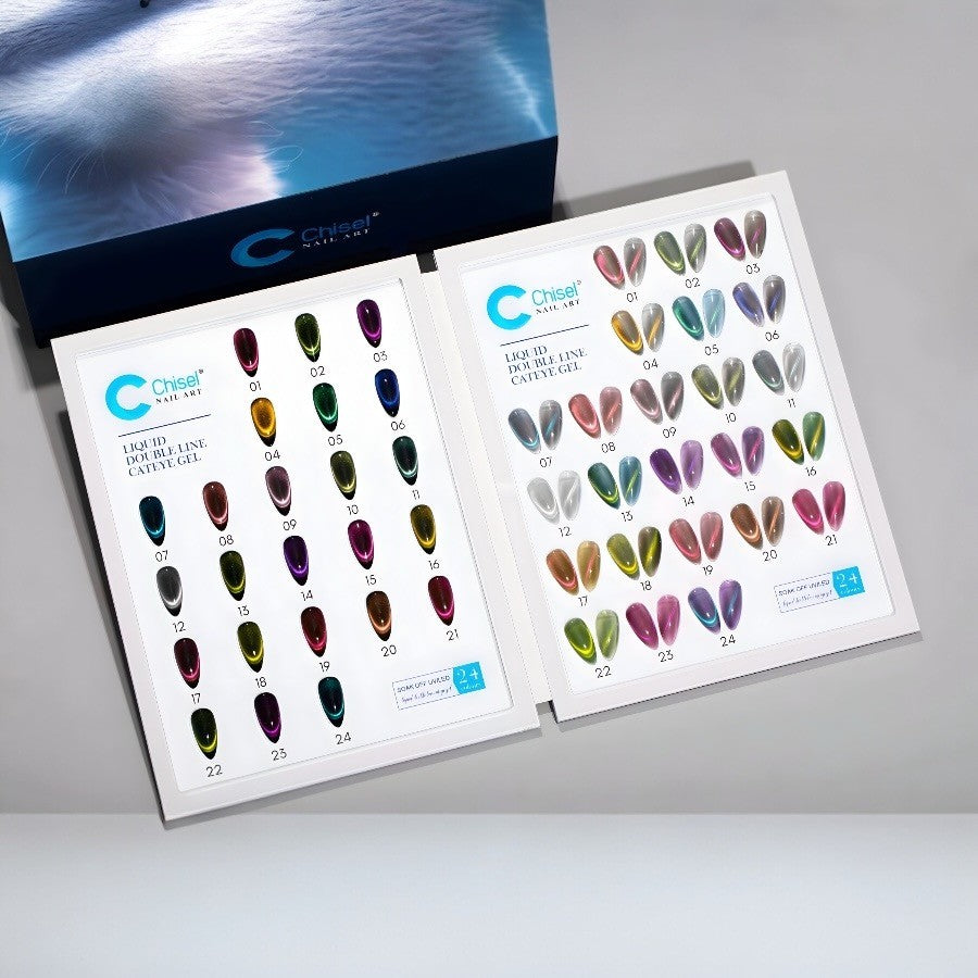 Chisel Double Lines Cat Eyes Collection Set of 24 colors