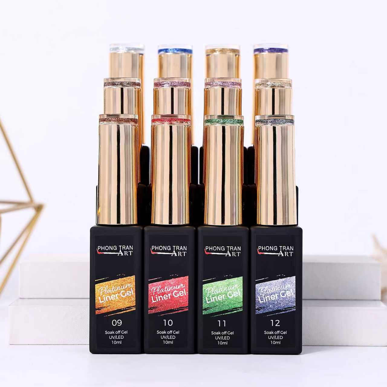 GLITTER GEL LINNER DESIGN ( SET OF 12 Kim Tuyến)