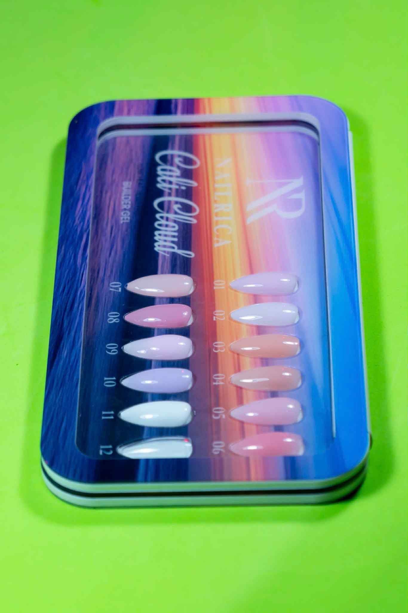 NAILRICA Builder Gel "Cali Cloud" Collection of 12 Colors