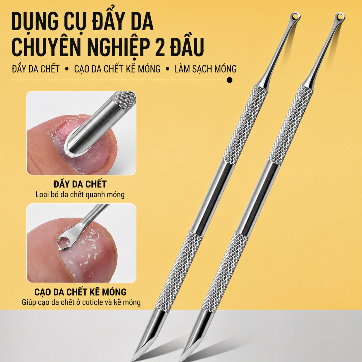Cây Cạo Da, Đẩy Da Loại mới 2 Đầu (New)