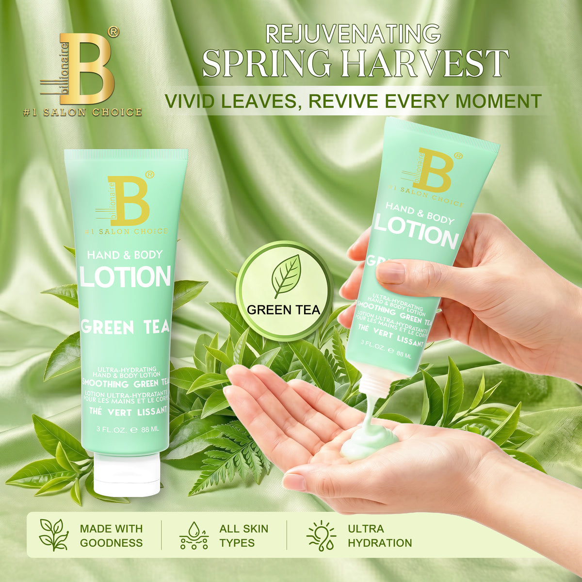 Lotion Holiday Gift tặng Khách Billionaire Tuýp 3oz (5 tặng 1)