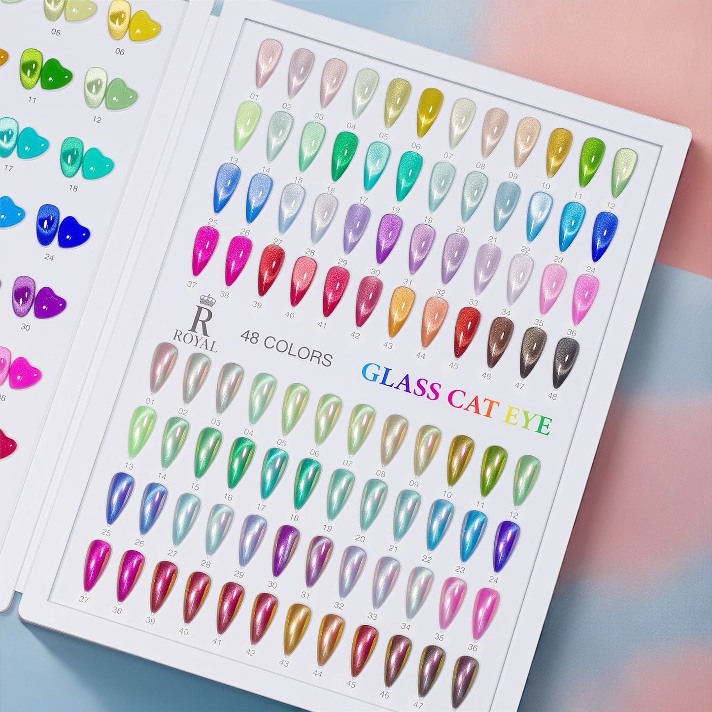 3 in 1 Royal Glass Cateyes 48 colors Collection