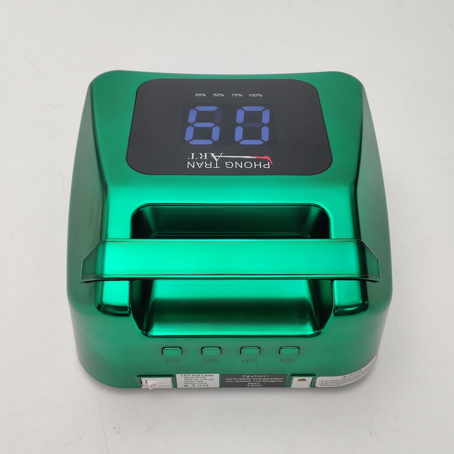 2026 NEW PEACOCK SATIN GREEN  HIGH QUALITY LED CORDLESS NAIL LAMP